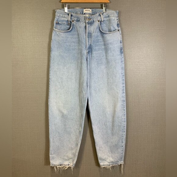 Agolde Revolve High Rise Tapered Baggy Jeans - Picture 3 of 14